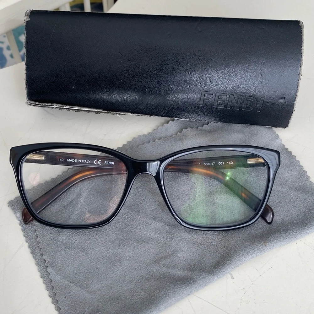 FENDI Eyeglasses, F1013 Brown Tortoise Shell size 53 17 001 - Picture 14 of 16